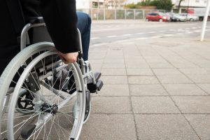 Man Sitting on Wheelchair