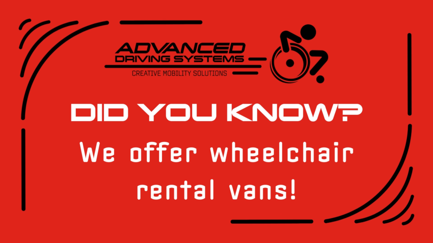 "Did you know? We offer wheelchair rental vans" -- Handicap Rental Vans Featured image