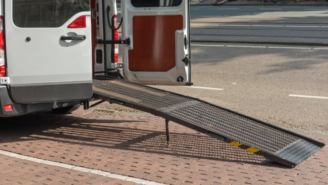 back-entry ramp accessible van